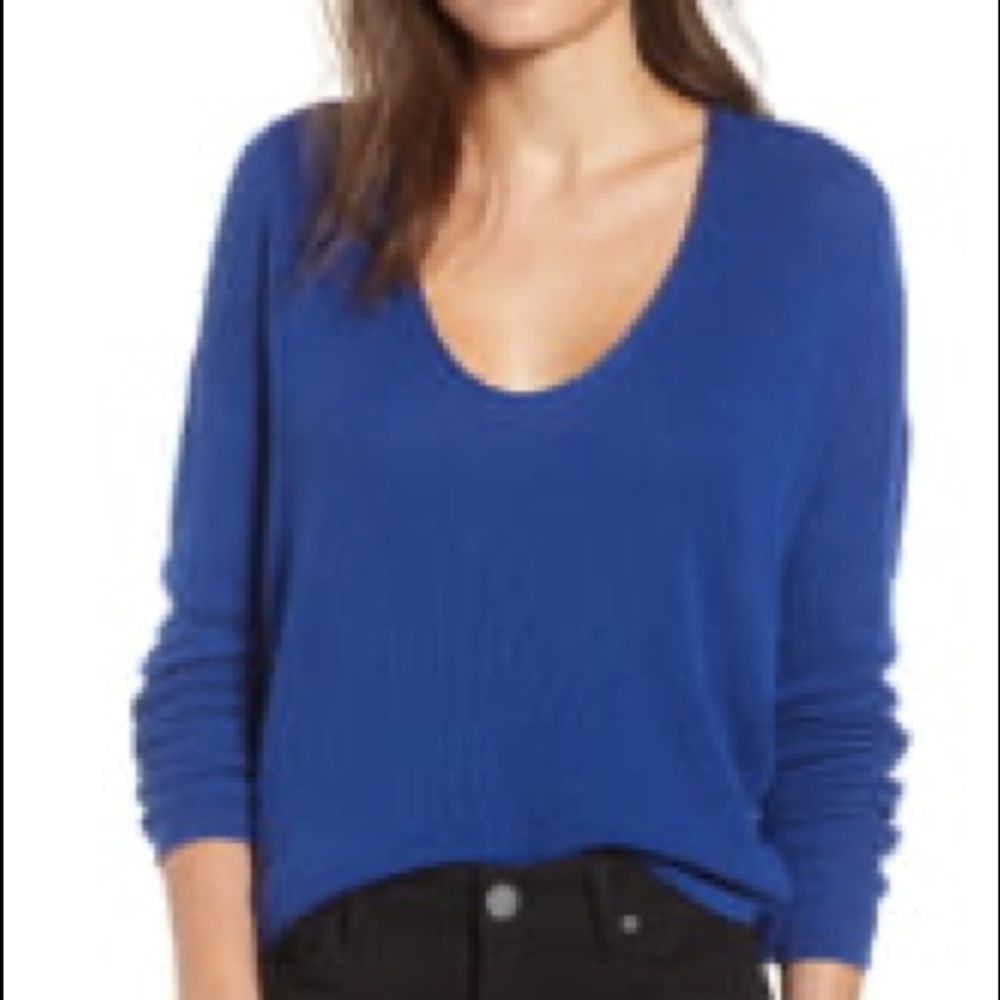 Bp. Textured Stitch V-Neck Pullover